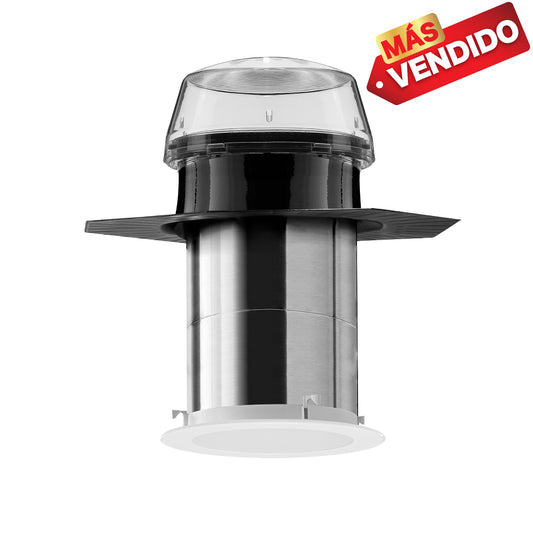 Solatube® 160 DS (25 cm) Básico – Base de Acero Prensado